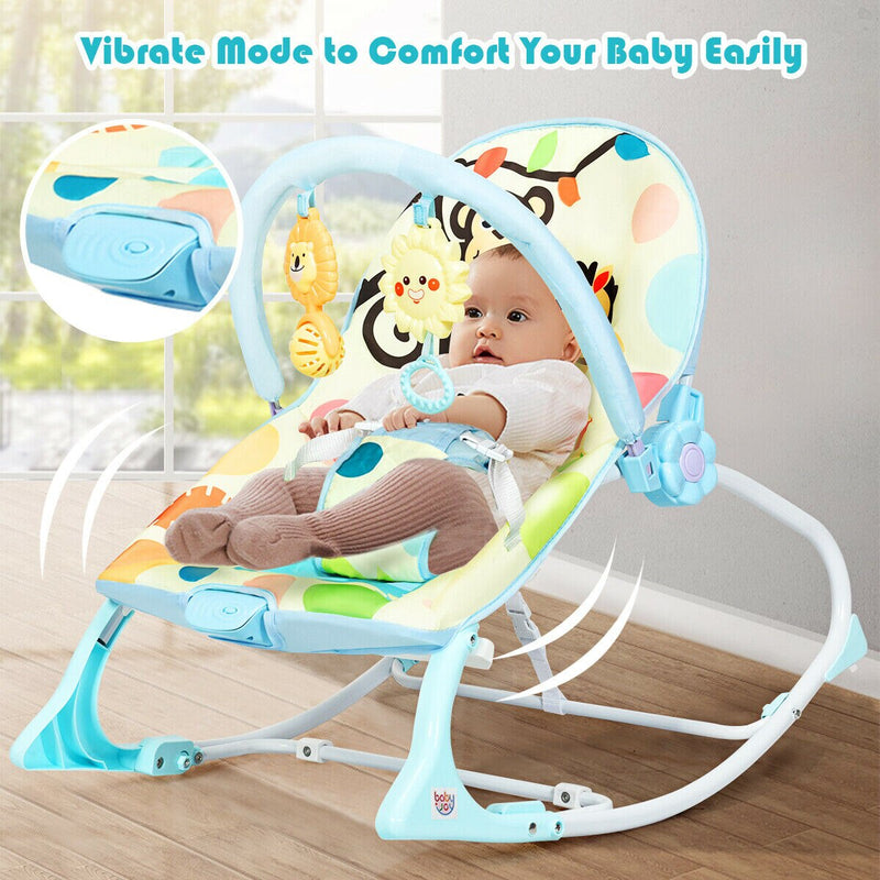 Babyjoy Baby Bouncer & Rocker Infant Toddler Adjustable w/ Vibration Music