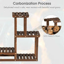 Solid Wood Plant Stand Multi Layer Plant Pot Holder Display Rack 7-9 Flowerpots