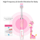 Seago Children Electric Toothbrush Sonic Vibration LED Light 3 Replaceable Brush