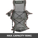 VEVOR Reclining Folding Camping Chair with Footrest Portable Nap Chair
