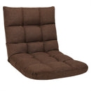 Adjustable 14-Position Floor Chair Folding Lazy Gaming Sofa Lounge Chair HW66636