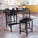 Costway 3 PCS Modern Counter Height Dining Set Table And 2 Chairs Kitchen