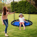 40” Flying Saucer Round Tree Swing Kids Play Set w/Adjustable Ropes Outdoor