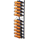 VEVOR 12/24 Bottle Wall Mount Wine Rack Kitchen Storage Holder Metal