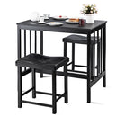 Costway 3 PCS Modern Counter Height Dining Set Table And 2 Chairs Kitchen