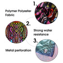 Colourful Elephant Printing Bathroom Shower Curtain Set Bath Toilet Cover Mat Non-Slip Rug Frabic Waterproof Polyester with Hook