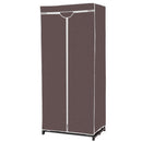Portable Clothes Closet Non-woven Fabric Wardrobe Storage Organizer Brown