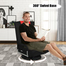 360-Degree Swivel Gaming Floor Chair with Foldable Adjustable Backrest