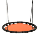 40” Flying Saucer Round Tree Swing Kids Play Set w/Adjustable Ropes Outdoor