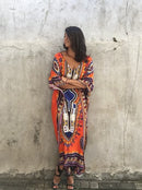African Print Kaftan Plus Size Dashiki Loose Long Maxi Dress