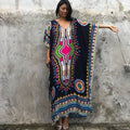 African Print Kaftan Plus Size Dashiki Loose Long Maxi Dress