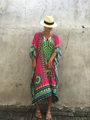 African Print Kaftan Plus Size Dashiki Loose Long Maxi Dress