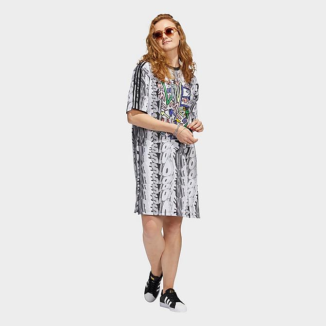 WOMEN'S ADIDAS ORIGINALS LOVE UNITES DOODLE TEE DRESS