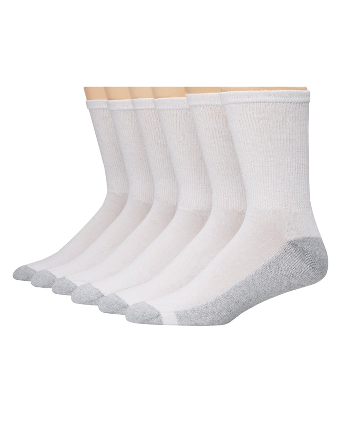 Hanes Men's FreshIQ® Cushion Crew Socks 6-Pack