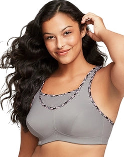 Glamorise Full Figure Plus Size No-Bounce Camisole Wirefree Sports Bra