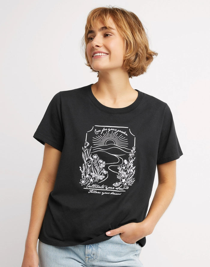 Hanes Originals Women's Graphic Tee, Cultivate Your Soul