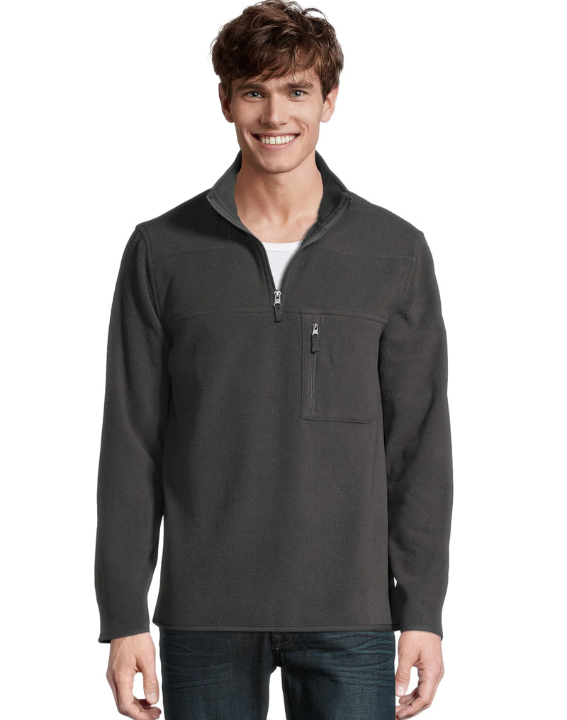 Hanes Men's Fleece Quarter Zip Jacket