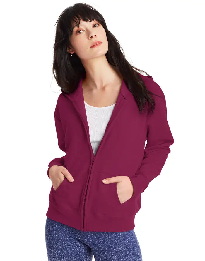 Hanes EcoSmart® Women’s Fleece Zip Hoodie