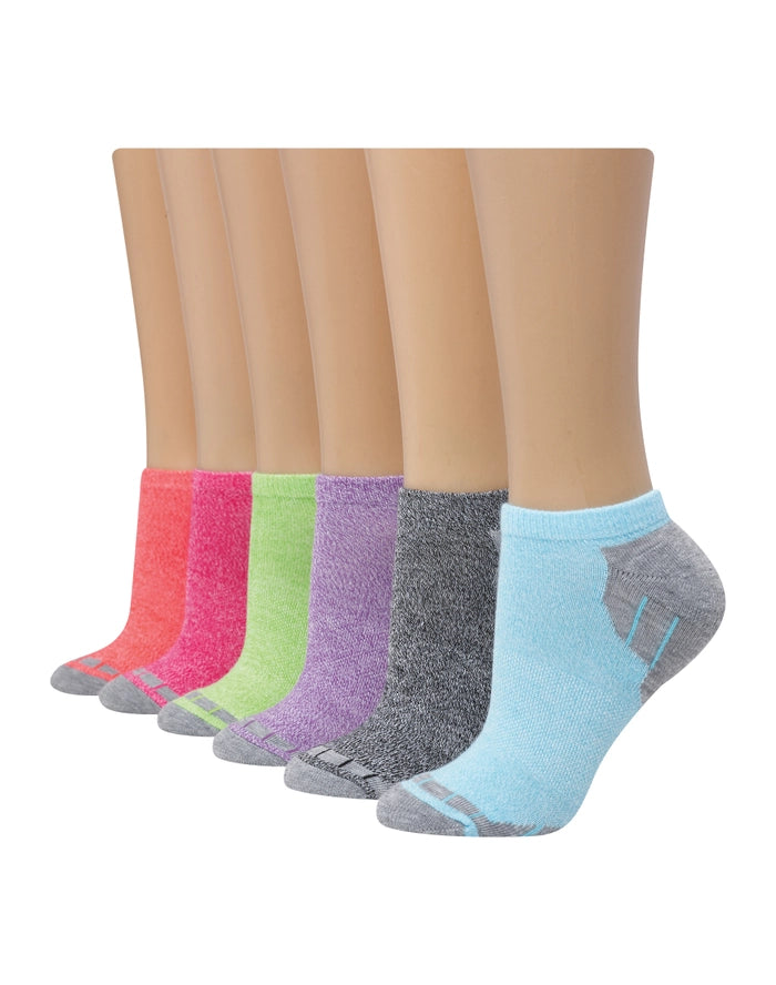 Hanes Women's Cool Comfort® Cushioned No Show Socks, 6-Pack