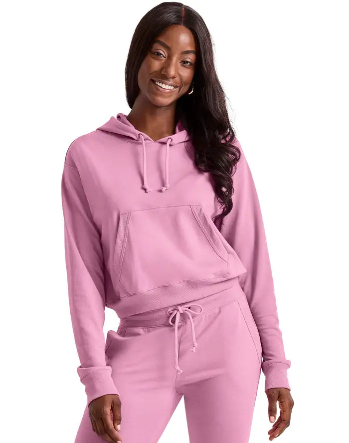 Hanes Women’s Cropped Hoodie, French Terry
