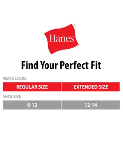 Hanes Men's Ultimate Ankle Socks, 12-Pack