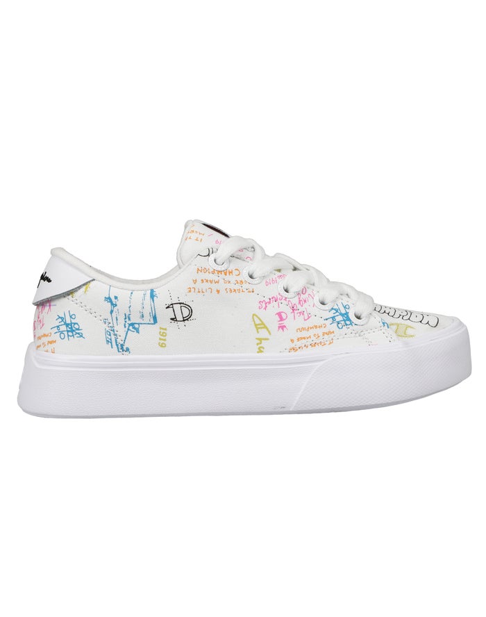 Little Kids' Drift Lace Doodle Shoes, White/Multi