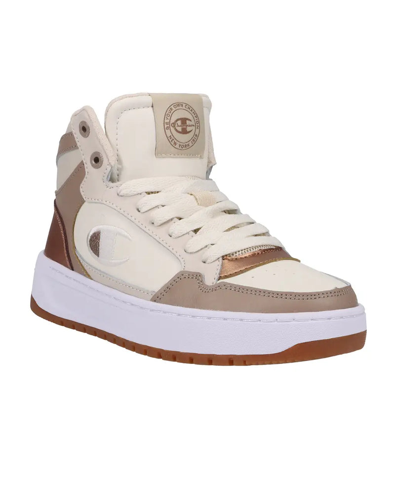 DROME CB WOMEN'S HIGH-TOP SHOES, WHITE/STONE/KHAKI