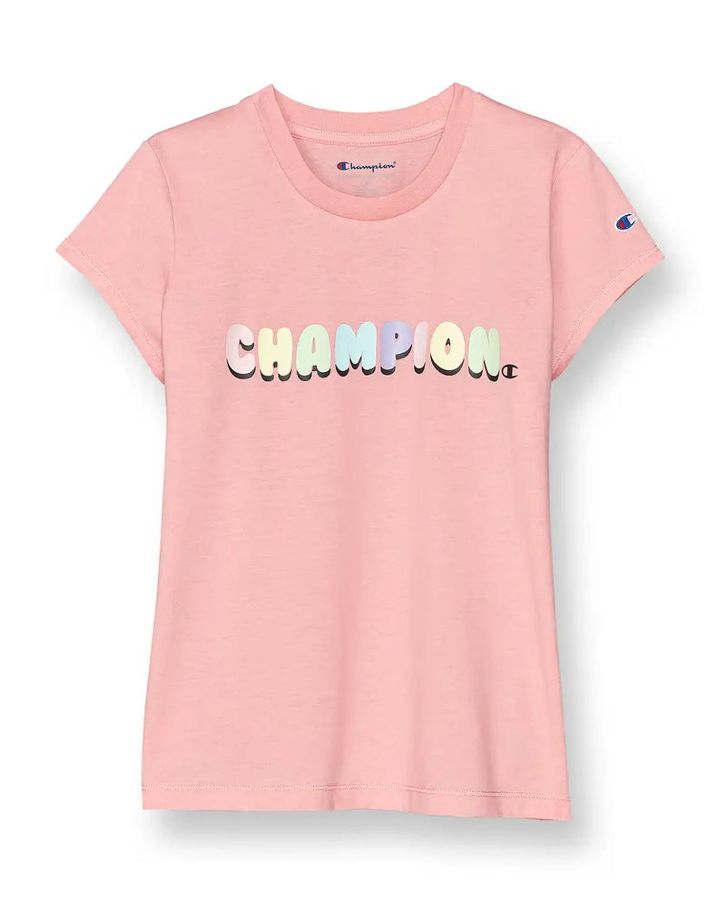 BIG GIRLS' TEE, RAINBOW BUBBLE