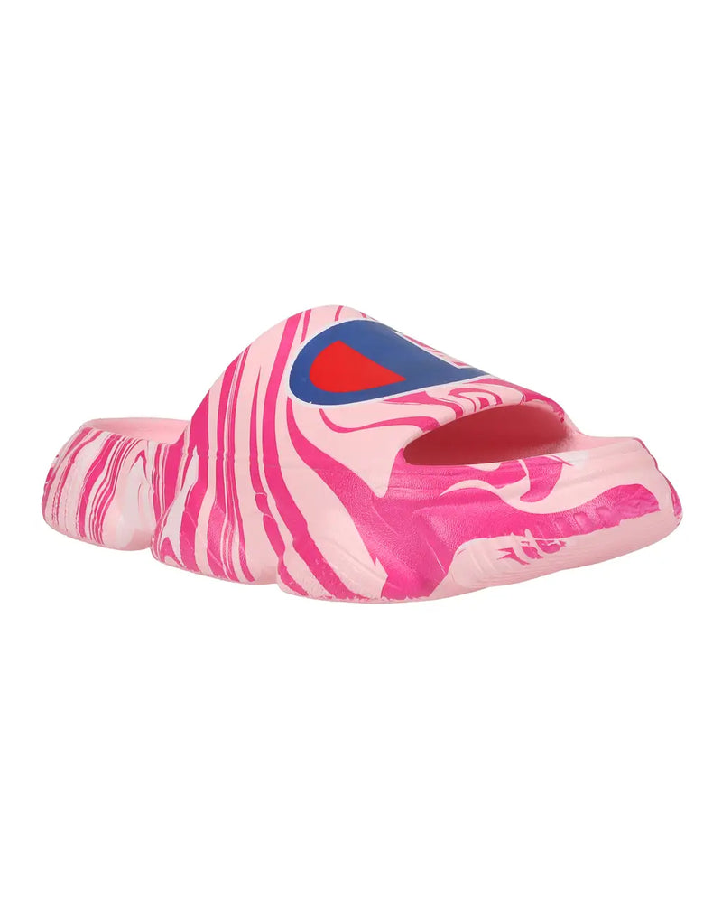 WOMEN'S MELOSO SQUISH SLIDES, PINK/SWIRL