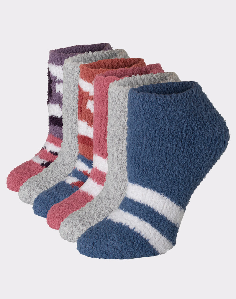 Hanes Cozy No Show Women’s Socks, Assorted, 6-Pack