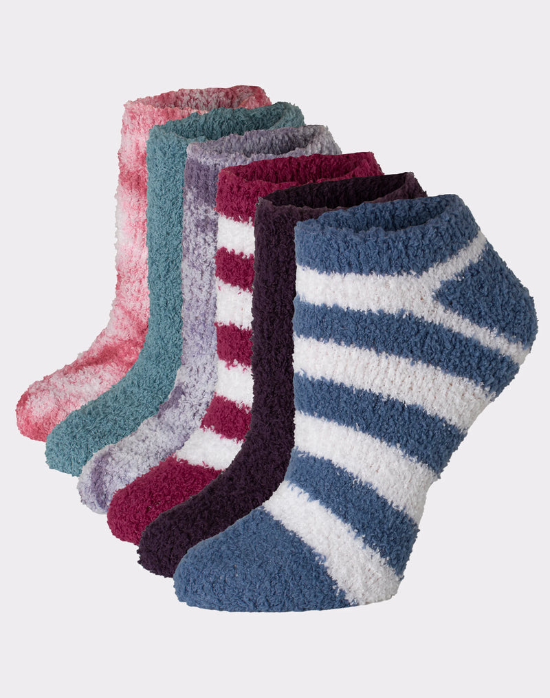 Hanes Cozy No Show Women’s Socks, Assorted, 6-Pack