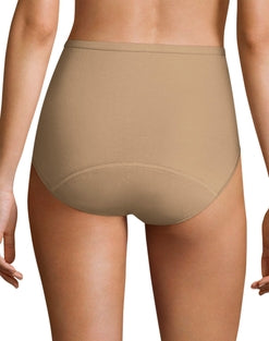 Hanes Women’s Fresh & Dry Moderate Period Underwear Brief 3-Pack