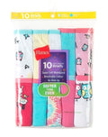 Hanes Girls' Cotton Briefs 10-Pack