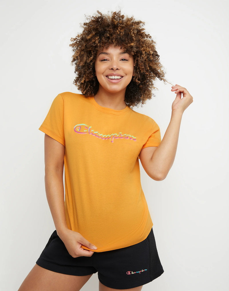 CLASSIC TEE, CHROMATIC SCRIPT LOGO