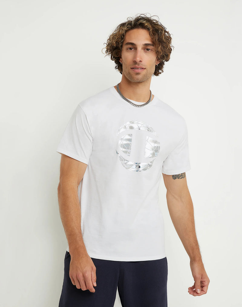 CLASSIC GRAPHIC TEE, GLOBE C FOIL LOGO