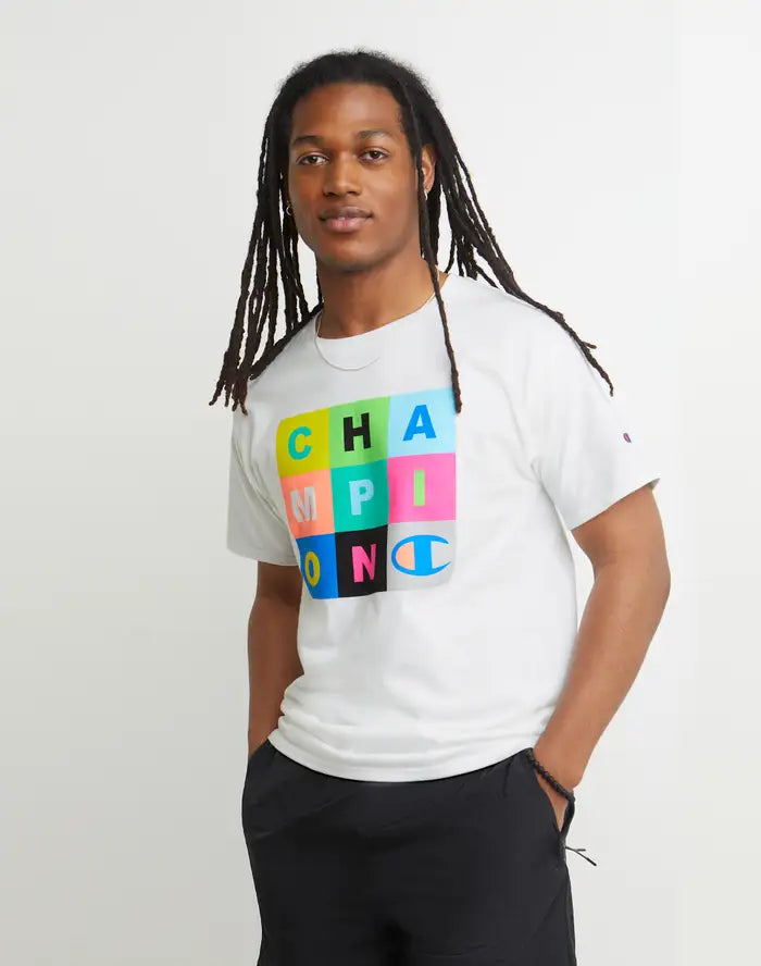 CLASSIC TEE, CHAMPION COLOR BLOCK