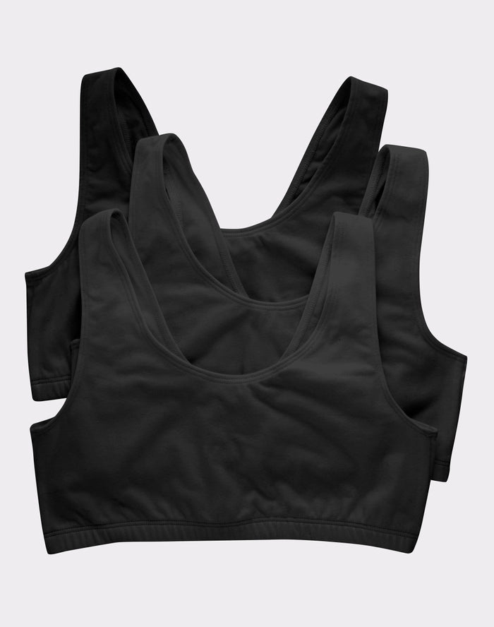 Hanes ComfortFlex Fit® Pullover Tank Bralette 3-Pack