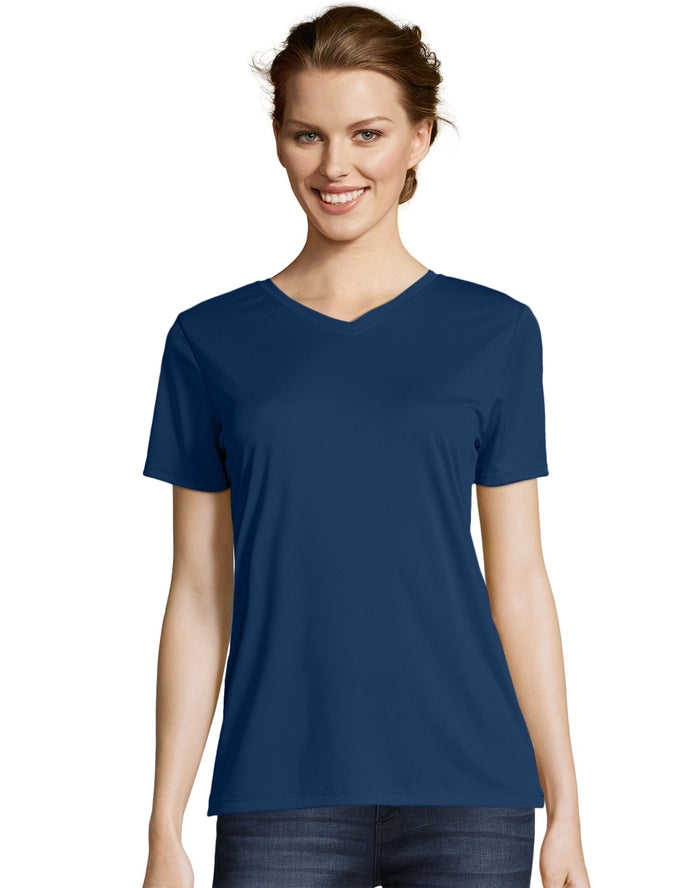 Hanes Sport™ Women's FreshIQ® Cool DRI® Performance V-Neck T-Shirt