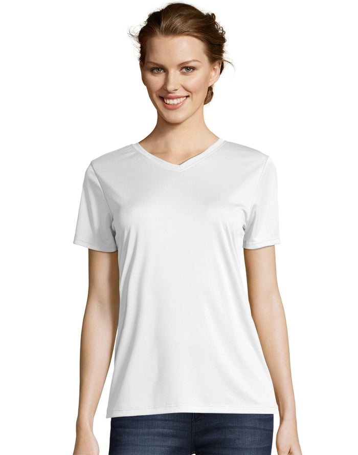 Hanes Sport™ Women's FreshIQ® Cool DRI® Performance V-Neck T-Shirt