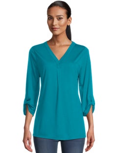 Hanes Women's Rolled Sleeve Tunic