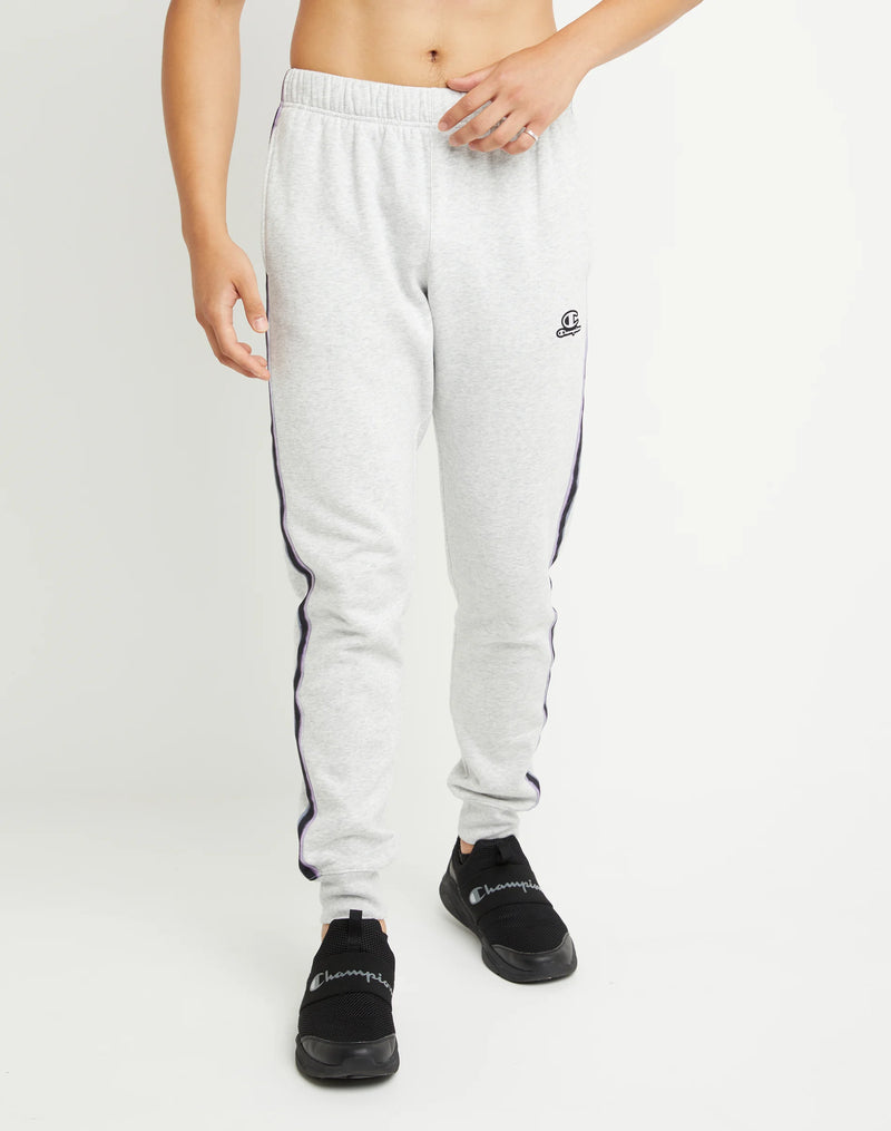 CLASSIC FLEECE JOGGERS WITH OMBRE TAPING, C LOGO AND SCRIPT ON TWILL APPLIQUE, 31"