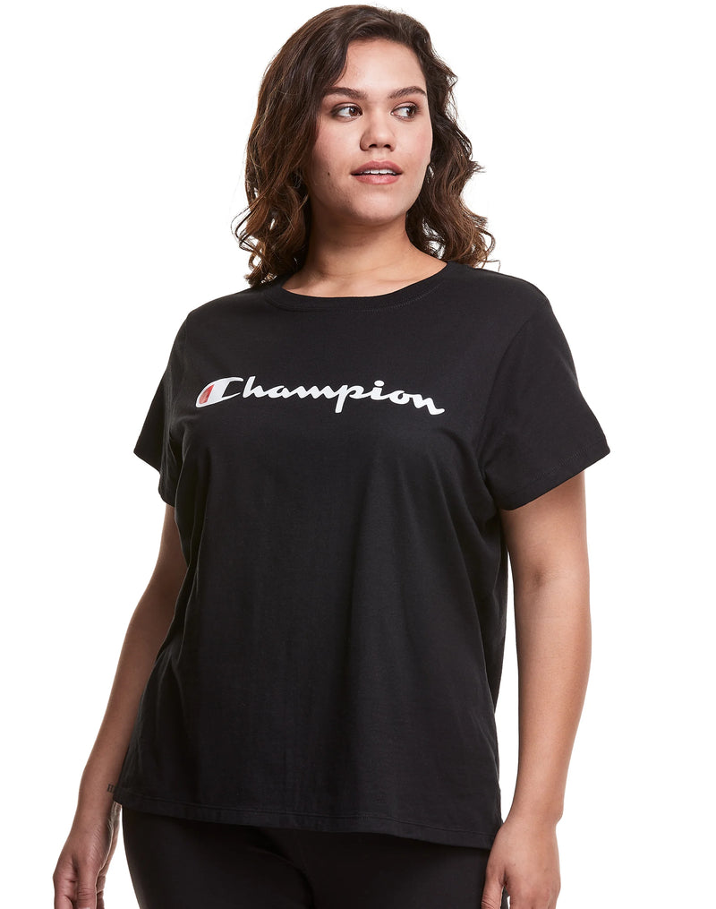 PLUS CLASSIC TEE, SCRIPT LOGO