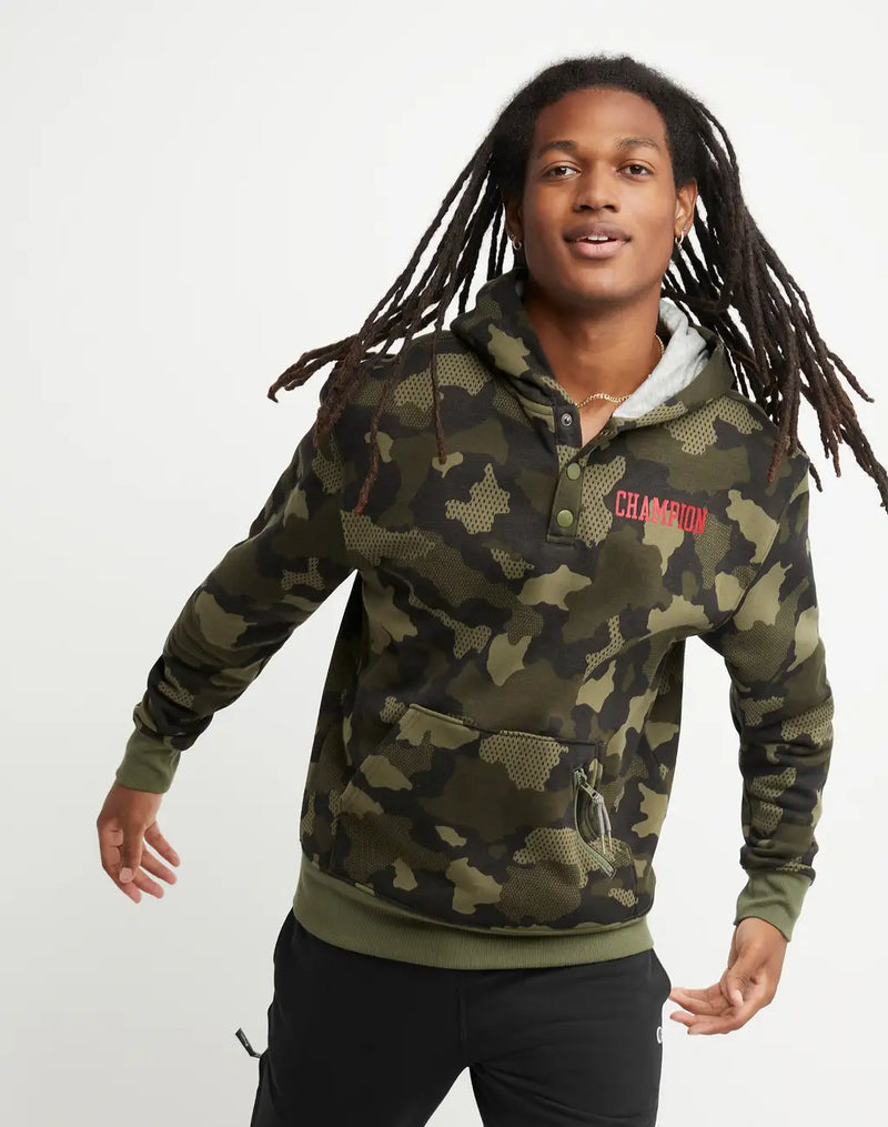 URBAN PURSUITS CAMO FLEECE HOODIE