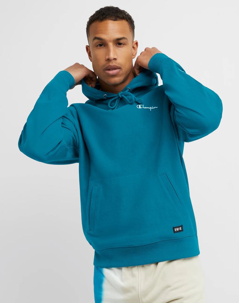 REVERSE WEAVE FRENCH TERRY HOODIE, SCRIPT LOGO