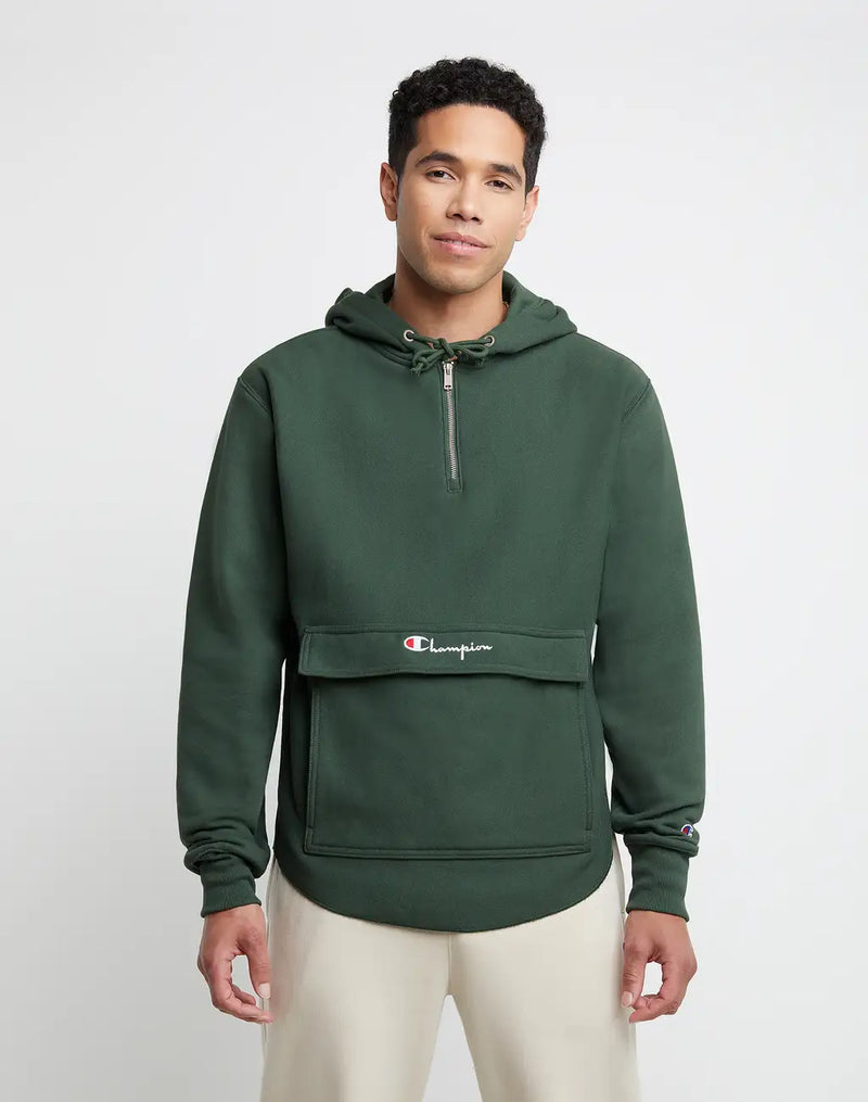 REVERSE WEAVE BOXY ANORAK, SCRIPT