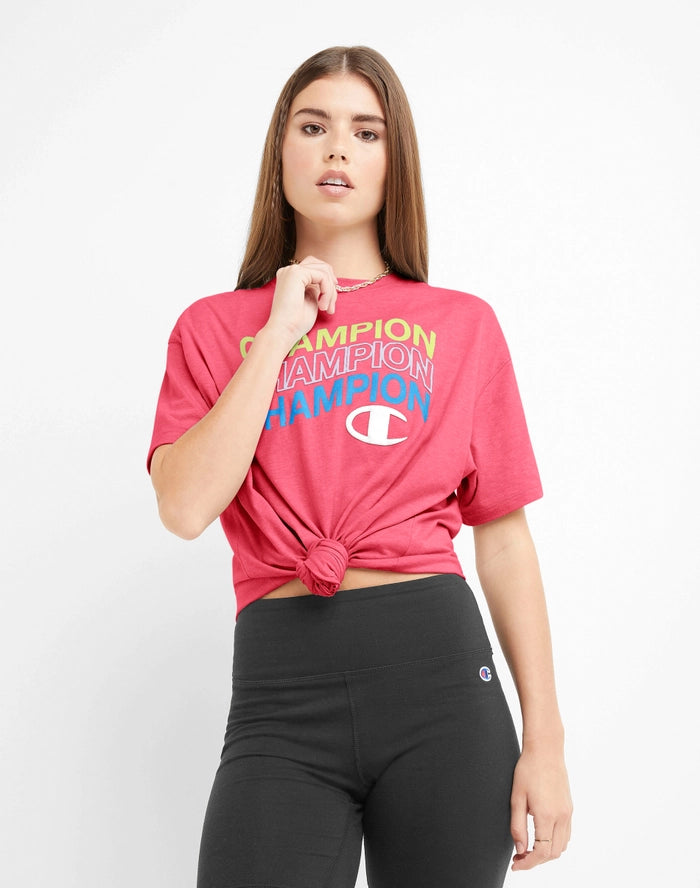 CLASSIC LOOSE TEE, WAVE LOGOS OVER C