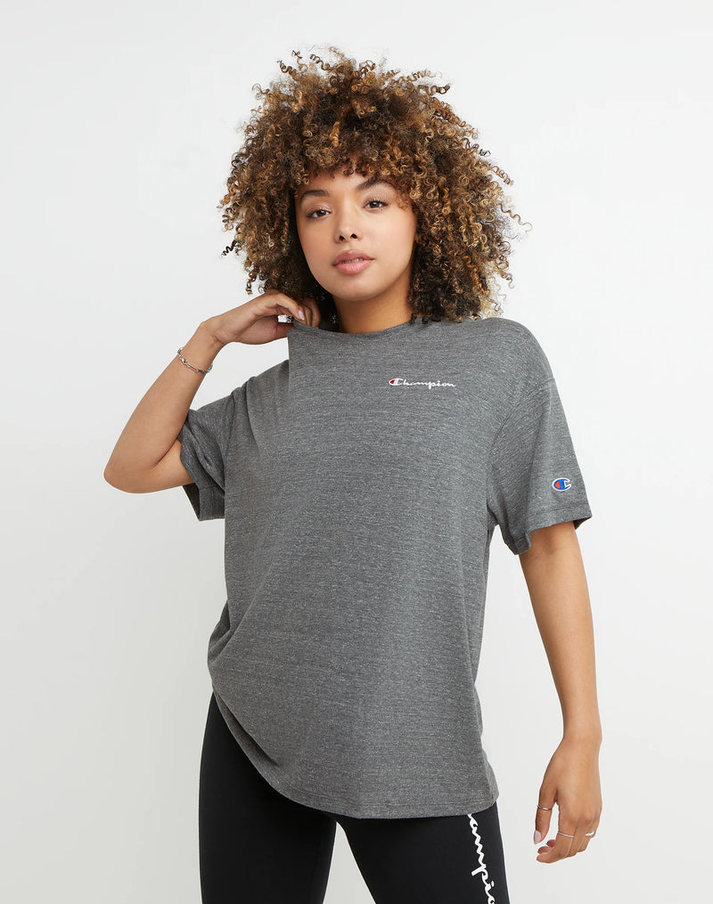 POWERBLEND OVERSIZED TEE, EMBROIDERED SCRIPT LOGO