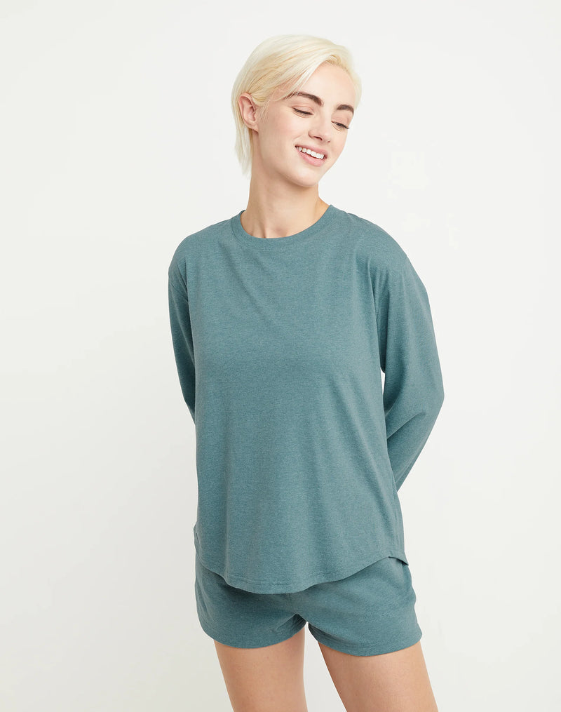 Hanes Originals Women's Tri-Blend Long Sleeve Relaxed T-Shirt