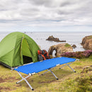 Aluminum Folding Camping Bed Outdoor Portable Military Cot Hiking Travel W/ Bag
