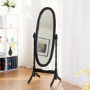 Swivel Full Length Ovel Floor Mirror Wooden Cheval Free Standing Dressing